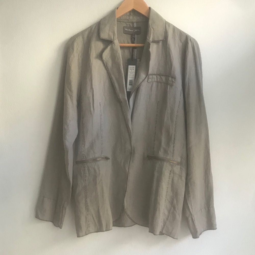 NWT Michael Stars linen blazer.